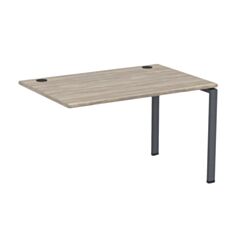 Стіл приставний AMF SIG-106 з укороченими перемичками чорний графіт/в'яз - фото