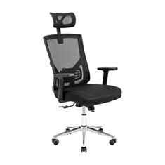 Кресло офисное Richman Роджер Хром черное - фото