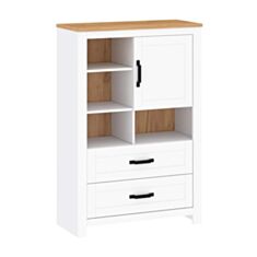 Вітрина Lanzette C німфея альба/дуб крафт - фото