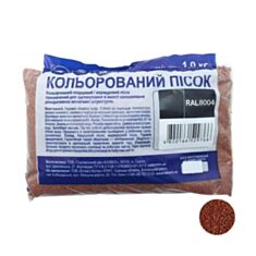 Пісок кварцевий Aura Т 1,0-1,6 мм 8004 коричневий 1 кг - фото