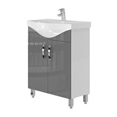 Тумба Trento Trn-65 з ніжками без умивальника сіра - фото