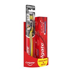 Набір Colgate зубна паста Visible White 75 мл та щітка - фото
