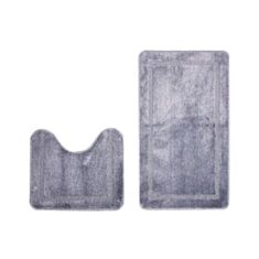 Набор ковриков для ванной и туалета Dariana Standard серый - фото