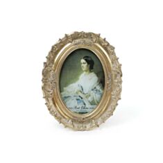 Фоторамка орнамент овальная состаренная золотая BonaDi 450-103 17*20 см - фото