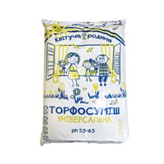 Торфосмесь Квітуча Родина универсальная 6 л - фото