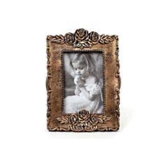 Фоторамка с розами прямоугольная состаренная бронзовая BonaDi 489-F122 16*21 см - фото