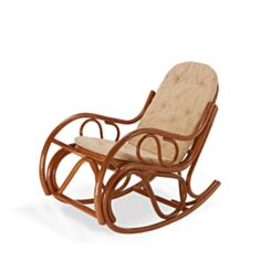 Кресло-качалка 0504 Calamus Rotan коньяк - фото