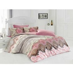 Комплект постільної білизни модель Cotton Box ModeLine Ranforce Lida Bej 2,0 - фото