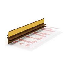 Профіль ПВХ привіконний Галич Профіль GP13 Midi з сіткою і ущільнювачем 9*3 мм 2,5 м золотий дуб - фото