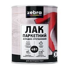 Лак паркетний алкідно-уретановий Zebra 4 в 1 глянцевий 2,1 л - фото