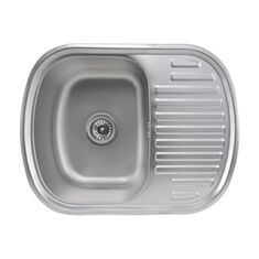 Кухонная мойка Platinum 6349 Satin 0,8 мм 63*49*18 см матовая - фото