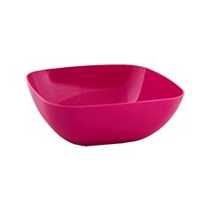 Тарелка глубокая Алеана 15*15*5,5 см темно-розовая - фото