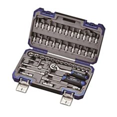 Набір інструментів професійний Haisser Black 70256 1/4" 46 шт - фото