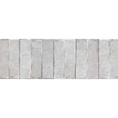 Плитка для стін KAI Lumina Block Silver 3460 GL Rec 24,4*74,4 см сіра - фото