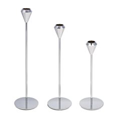 Набор подсвечников BonaDi 448-031 металлик 3 шт - фото