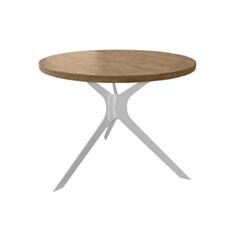 Стіл обідній Метал-Дизайн Хард 90 см дуб античний/білий - фото