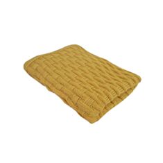 Плед в'язаний Прованс Шато коси 140*180 горіх - фото