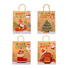 Пакет подарочный Elisey 9172-004 Новогодние подарки 15*21 см - фото