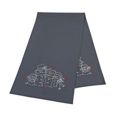 Наперон вишиваний Limaso NPV017S-40 Сніговики 40*140 см - фото