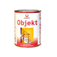 Интерьерная краска акрилатная Eskaro Objekt изолирующая белая 0,9 л - фото