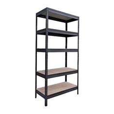 Стелаж Drabest 5 полиць чорне дерево - фото