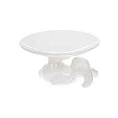 Блюдо на підставці BonaDi 739-722 Білий кролик 15,2*15,2*8 см - фото