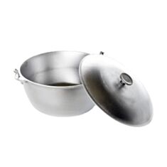 Казан алюминиевый Сила 960472 с крышкой 27,8 см 8 л - фото