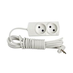 Удлинитель Gunsan Aras 002200 2 гнезда 2 м без заземления со шторками - фото