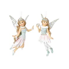 Игрушка на елку фея БД 707-387 12см 2 дизайна розовая - фото