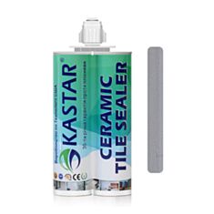 Фуга двухкомпонентная Kastar К12 Grey эпоксидная 400 мл серая - фото