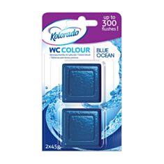Таблетка для бачка Kolorado WC Colour Синій 2*45 г - фото
