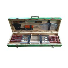 Набор шампуров Сокровище в кейсе 12 предметов - фото