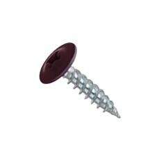 Саморез с прессшайбой оцинкованный Teem 4,2*25 мм RAL3005 500 шт - фото