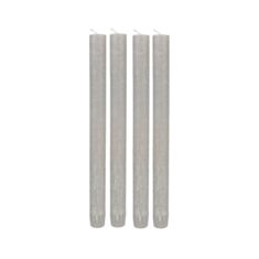 Свічка столова Candy Light С022*250/1-7.5 сіра 4 шт - фото