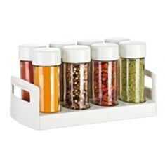 Ємність для спецій на підставці біла Tescoma Season 657024 8шт - фото