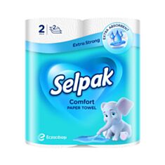 Рушник паперовий Selpak Comfort 2 шари 8847 2 шт - фото