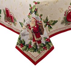 Скатертина новорічна гобеленова Lefard 716-192 Lazzara lurex 100*100 см - фото