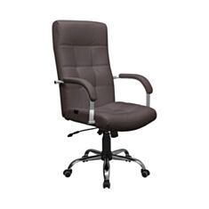 Крісло для керівника Richman Вірджінія Хром П1 М2 Роккі 18 коричневе - фото