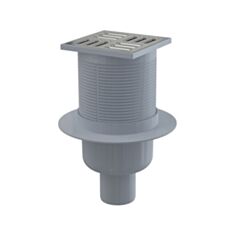 Трап Alcaplast 105x105/50мм з нижнім підводом і гідрозатвором SMART - фото