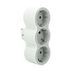 Тройник Legrand 3х2К+С 694518 бело-серый - фото