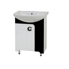 Тумба Сансервис Eliza 60 с умывальником черная - фото