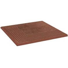 Клинкерная плитка Paradyz Taurus brown ступень угловая 30*30 см - фото