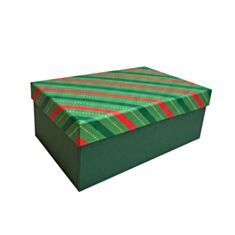 Коробка подарункова Дім Упаковки Новорічна 1235114053 23*16*9,5 см - фото