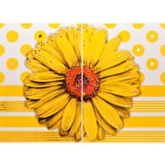 Панно Атем Vitel Gerbera Big YL 55*40 желтый - фото