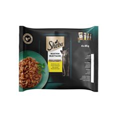 Корм для кошек Sheba Select Slices Ассорти из мяса птицы в соусе 4*85 г - фото