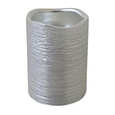 Свічка декоративна LED Yes! Fun 710363 7,5*10 см срібна - фото