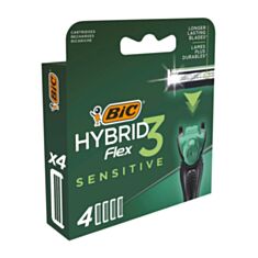 Касети Bic Flex Гібрид сен 3 леза 4 шт - фото
