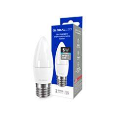 Лампа світлодіодна Global LED 1-GBL-132 C37 CL-F 5W 4100K 220V E27 AP - фото