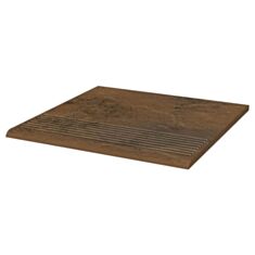 Клинкерная плитка Paradyz Semir beige str ступень 30*30 см темно-бежевая 2 сорт - фото