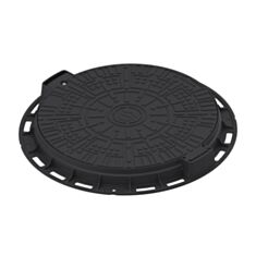 Люк Vodaland 35288.3t-26 D800 DN600 пластиковий графіт - фото